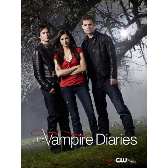 Pop Culture Graphics The Vampire Diaries 24” x 36” Framed Poster