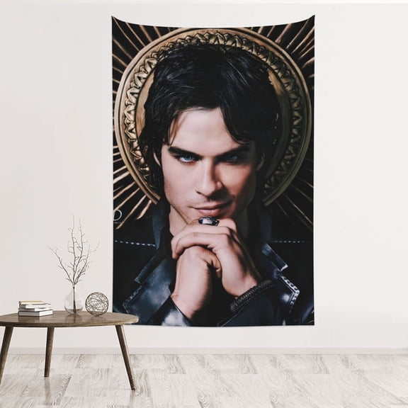 The Vampire Diaries Tapestry Wall Blanket,Backdrop Poster Wall Hanging Room Decor For Dormitory Bedroom (60 X 40 Inches)