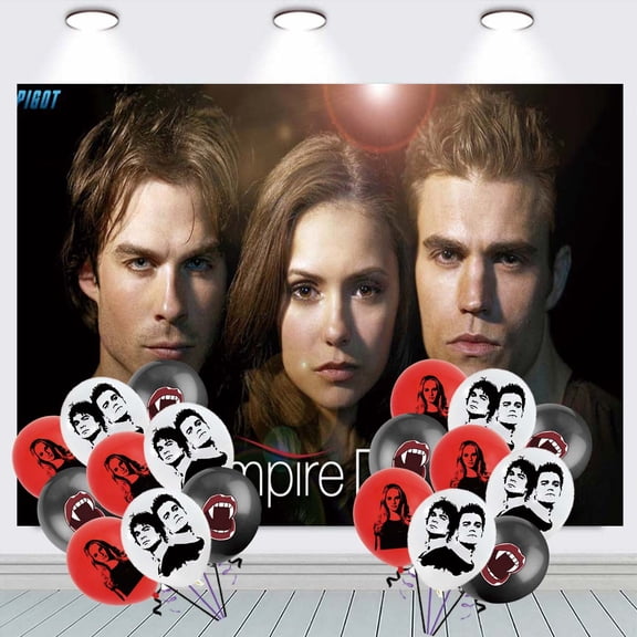 The Vampire Diaries Taspestry Poster Banner Backdrop Background Birthday Balloons Party Supplies Wall Decor