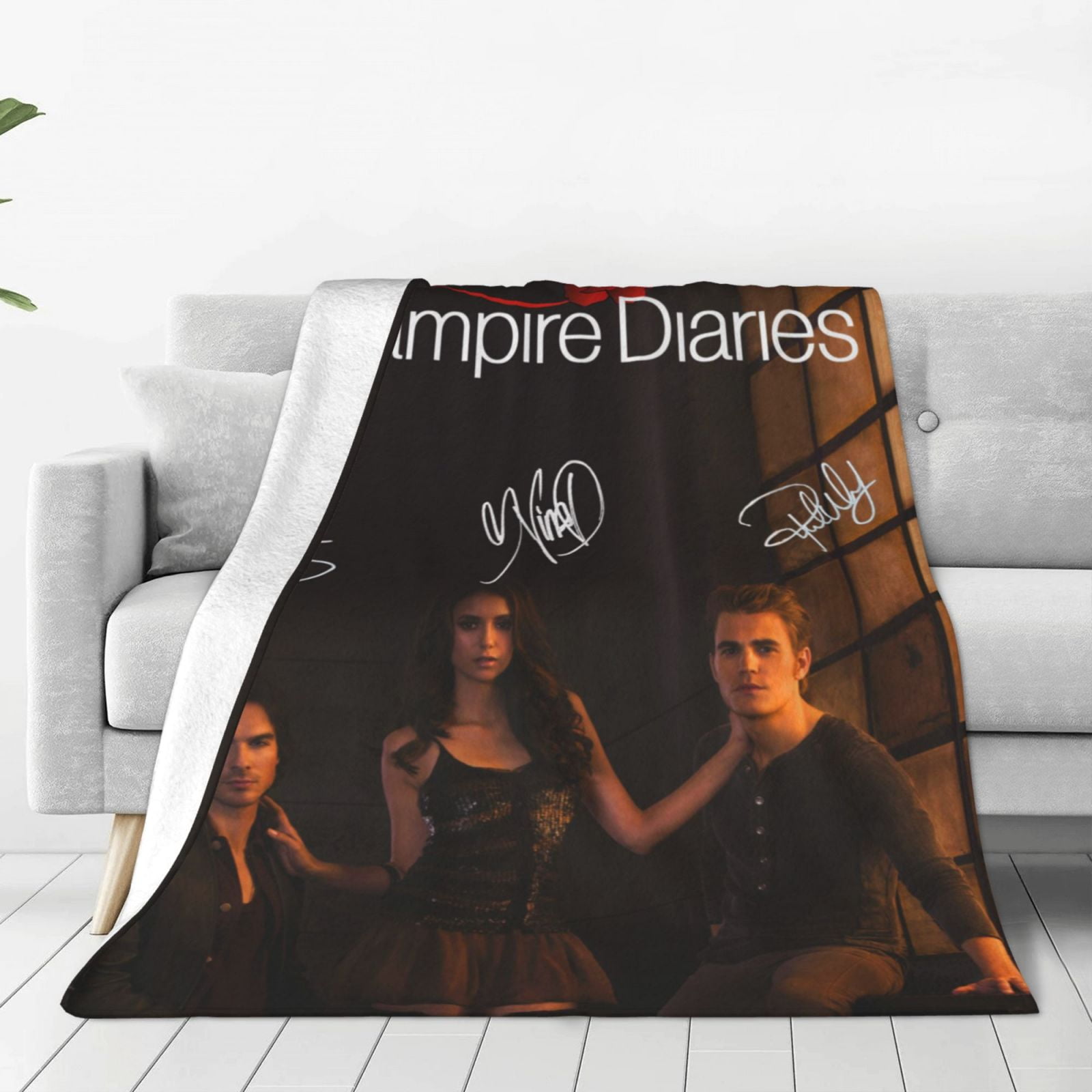 The Vampire Diaries Throw Blanket Couch Bed Sofa Soft Lightweight Warm