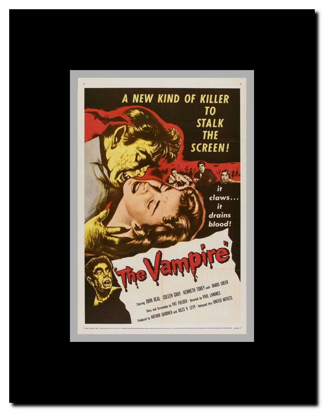 The Vampire Framed Movie Poster