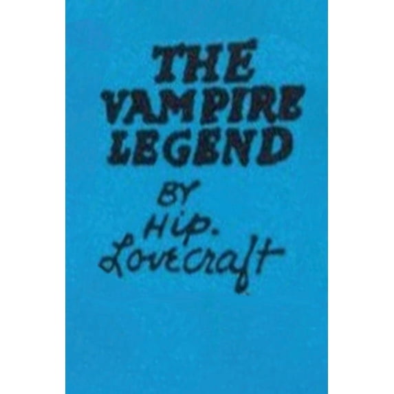 The Vampire Legend, (Paperback)