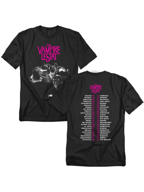Live On Tour - Front Back Unisex Adult T Shirt, Black, X-Large