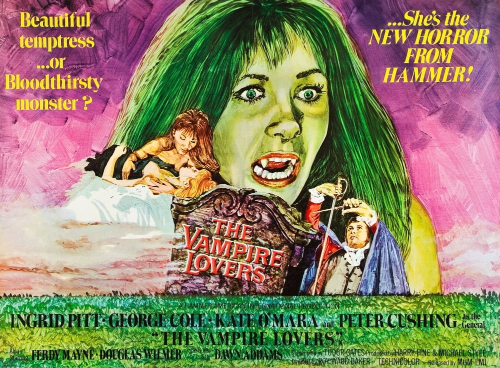 The Vampire Lovers Canvas Art - (28 x 22)