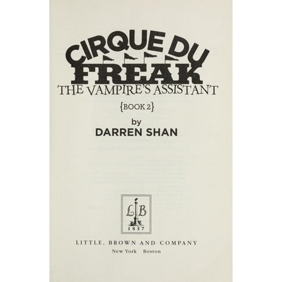 Pre-Owned The Vampire's Assistant[CIRQUE DU FREAK VAMPIRES ASSIS][Paperback] Paperback