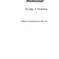thumbnail image 1 of The Vanishing Adolescent, (Hardcover), 1 of 1