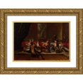 thumbnail image 1 of The Vanmour School 24x18 Gold Ornate Framed and Double Matted Museum Art Print Titled - Marines of the Ottoman Navy, 1 of 4