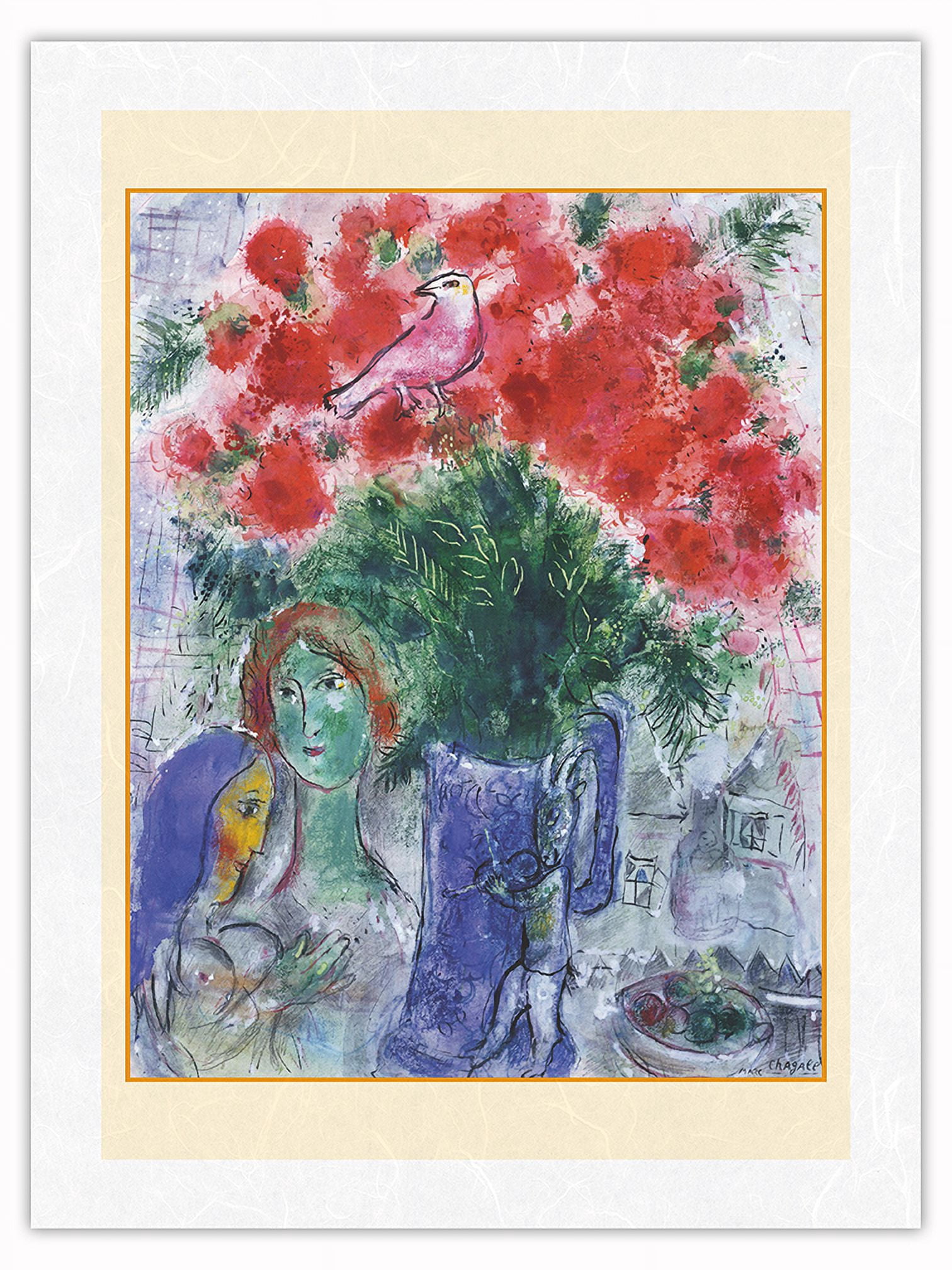 The Vase - From an Original Color Painting by Marc Chagall - Japanese ...
