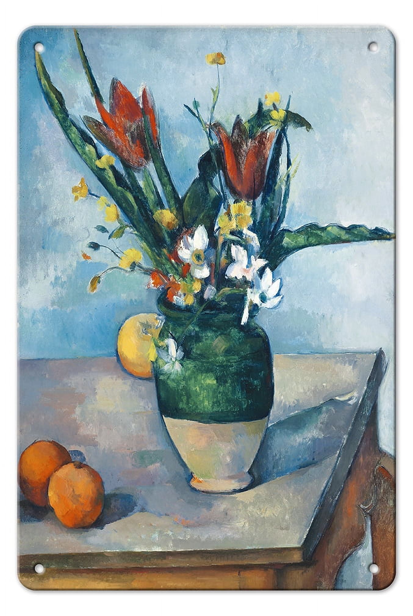 絵画 fleurs de printemps dans un vase Flowers in a Rococo Vase by Paul Cezanne