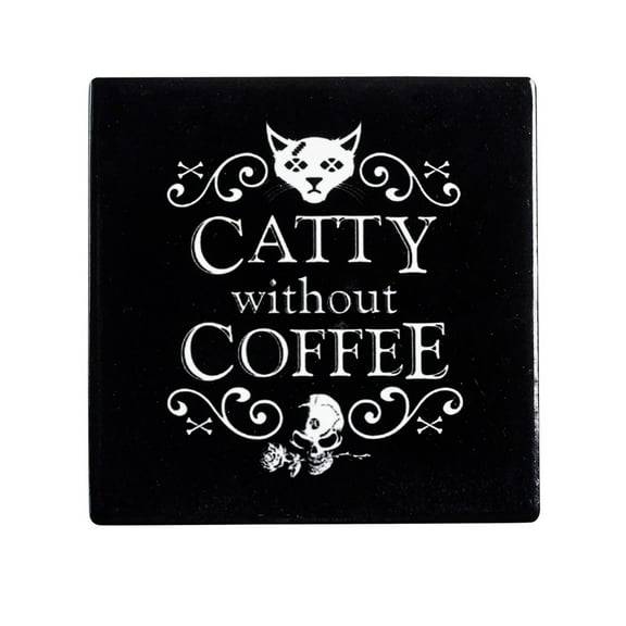 The Vault Ceramic Catty Without Coffee Coaster