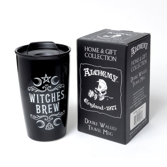 The Vault Kitchen Drinkware Crescent Witches Brew Double Walled Mug