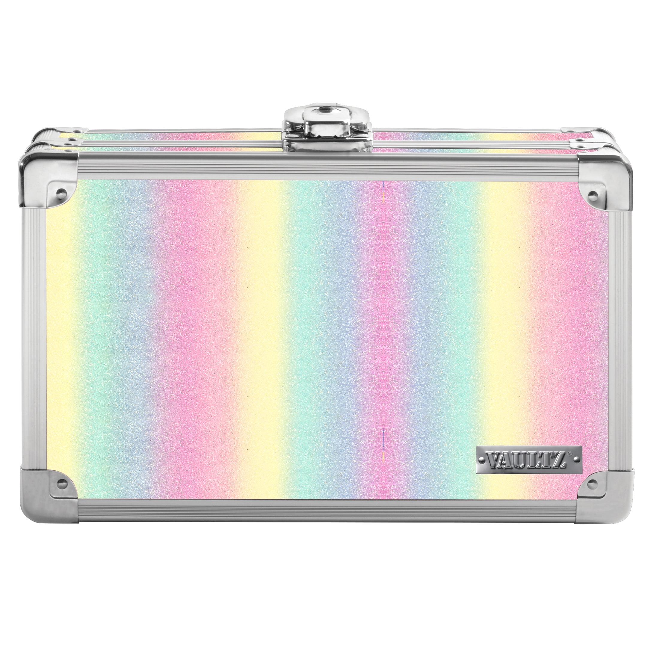The Vaultz Locking Supplies and Pencil Box- Rainbow Sparkle