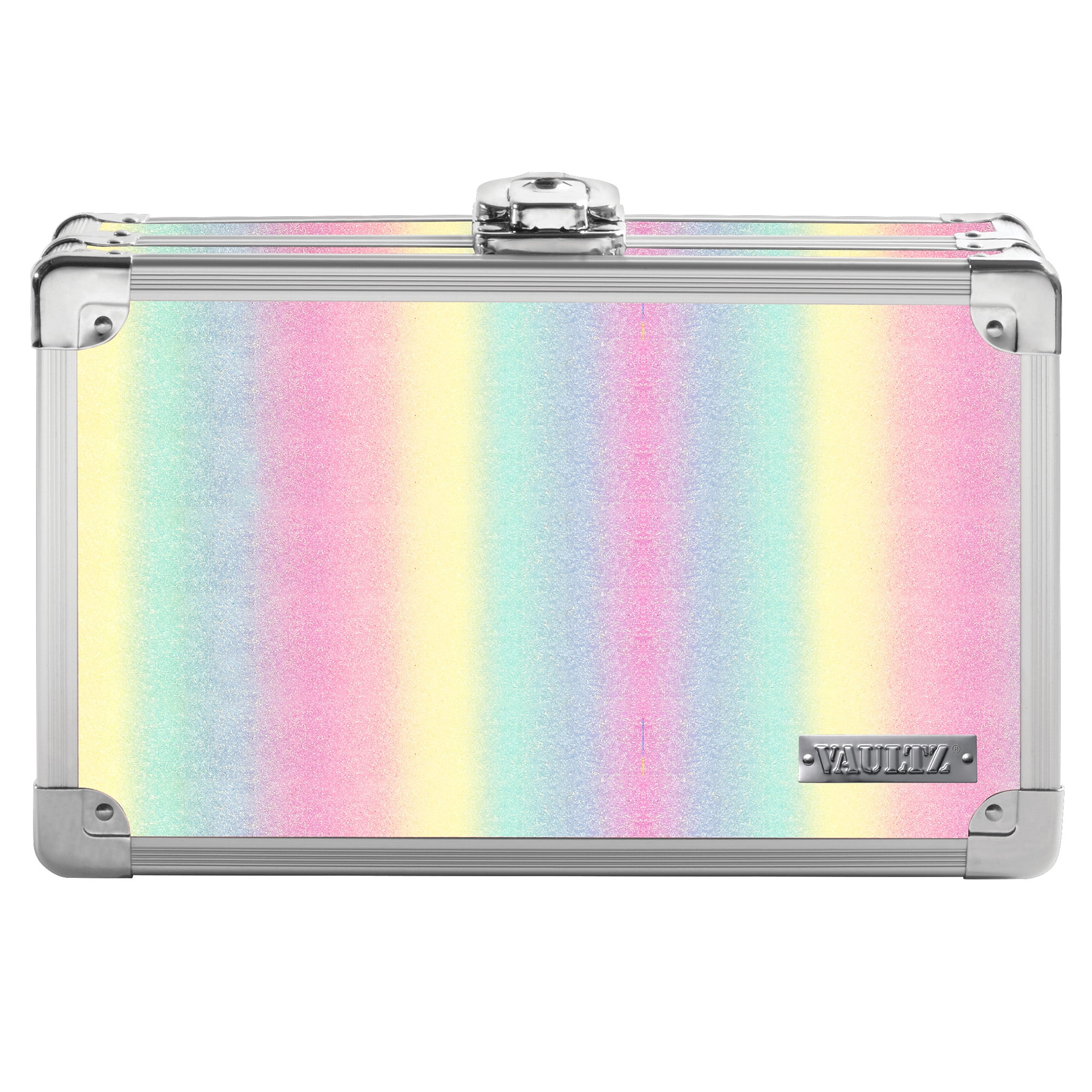 The Vaultz Locking Supplies and Pencil Box- Rainbow Sparkle, for ...