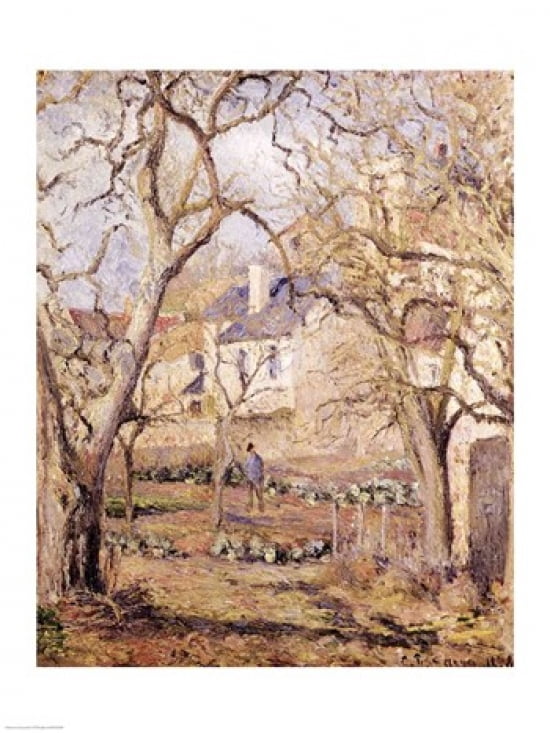 The Vegetable Garden 1878 Canvas Art - Camille Pissarro (18 x 24)
