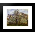 thumbnail image 1 of The Vegetable Garden with Trees in Blossom, Spring, Pontoise 20x24 Framed Art..., 1 of 2