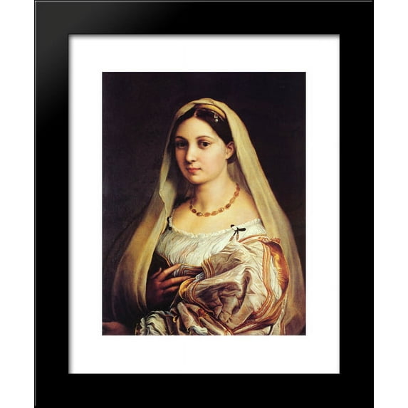 The Veiled Womanor La Donna Velata 20x24 Framed Art Print by Raphael