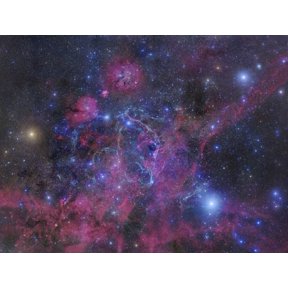 The Vela supernova remnant Canvas Art - Robert GendlerStocktrek Images (16 x 13)