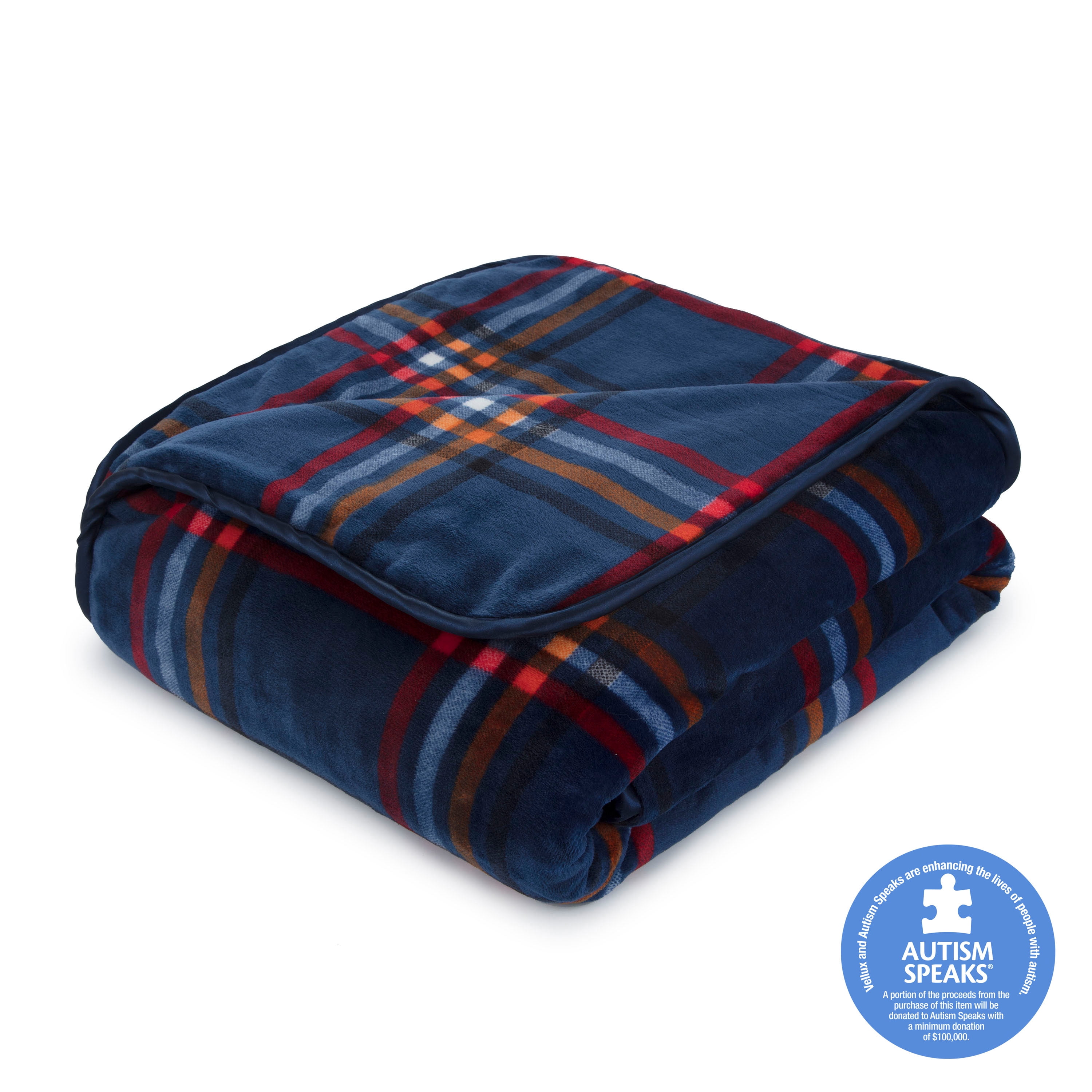 The Vellux Heavy Weight 12 Pound Weighted Plaid Throw