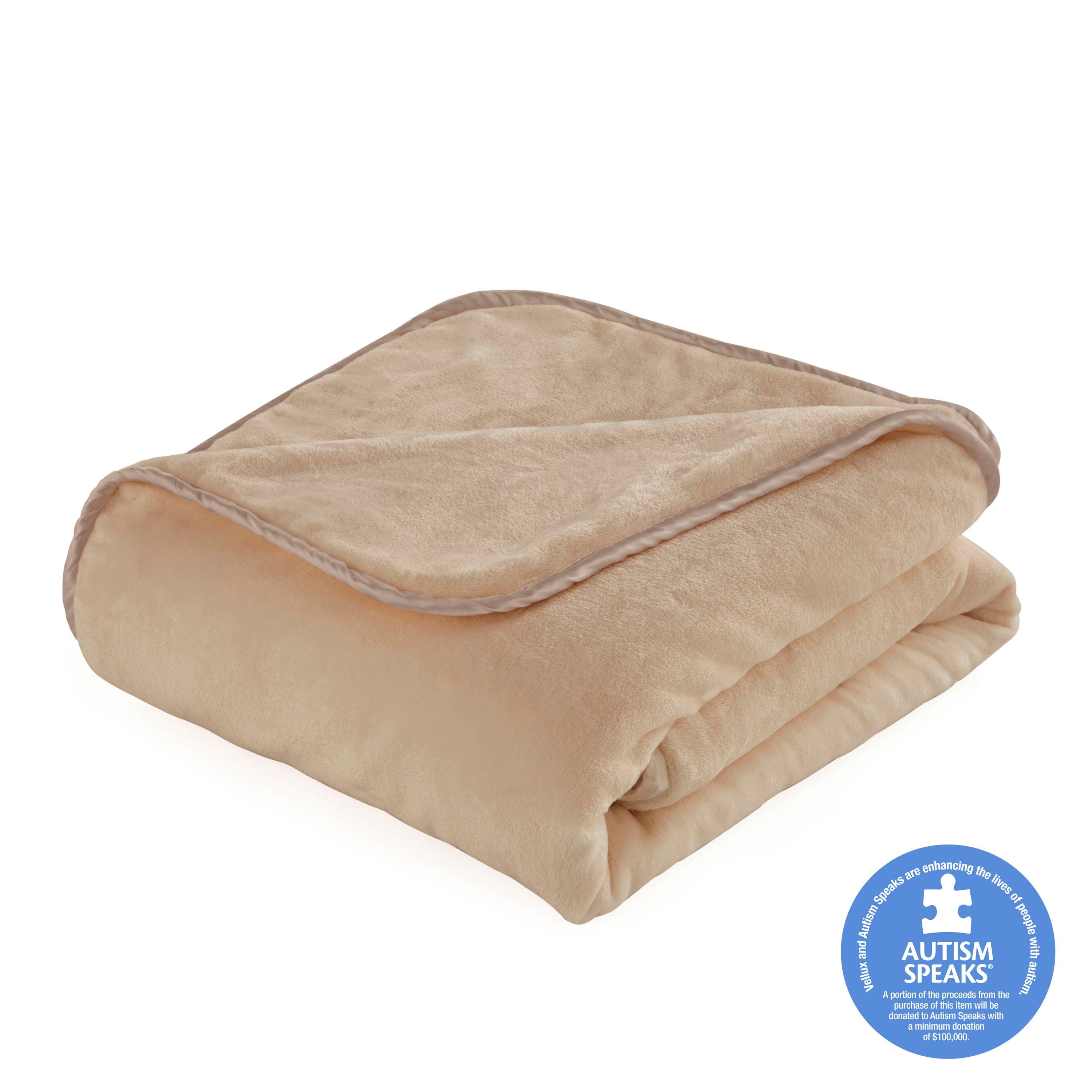 The Vellux Heavy Weight 20 Pound Weighted Camel Blanket