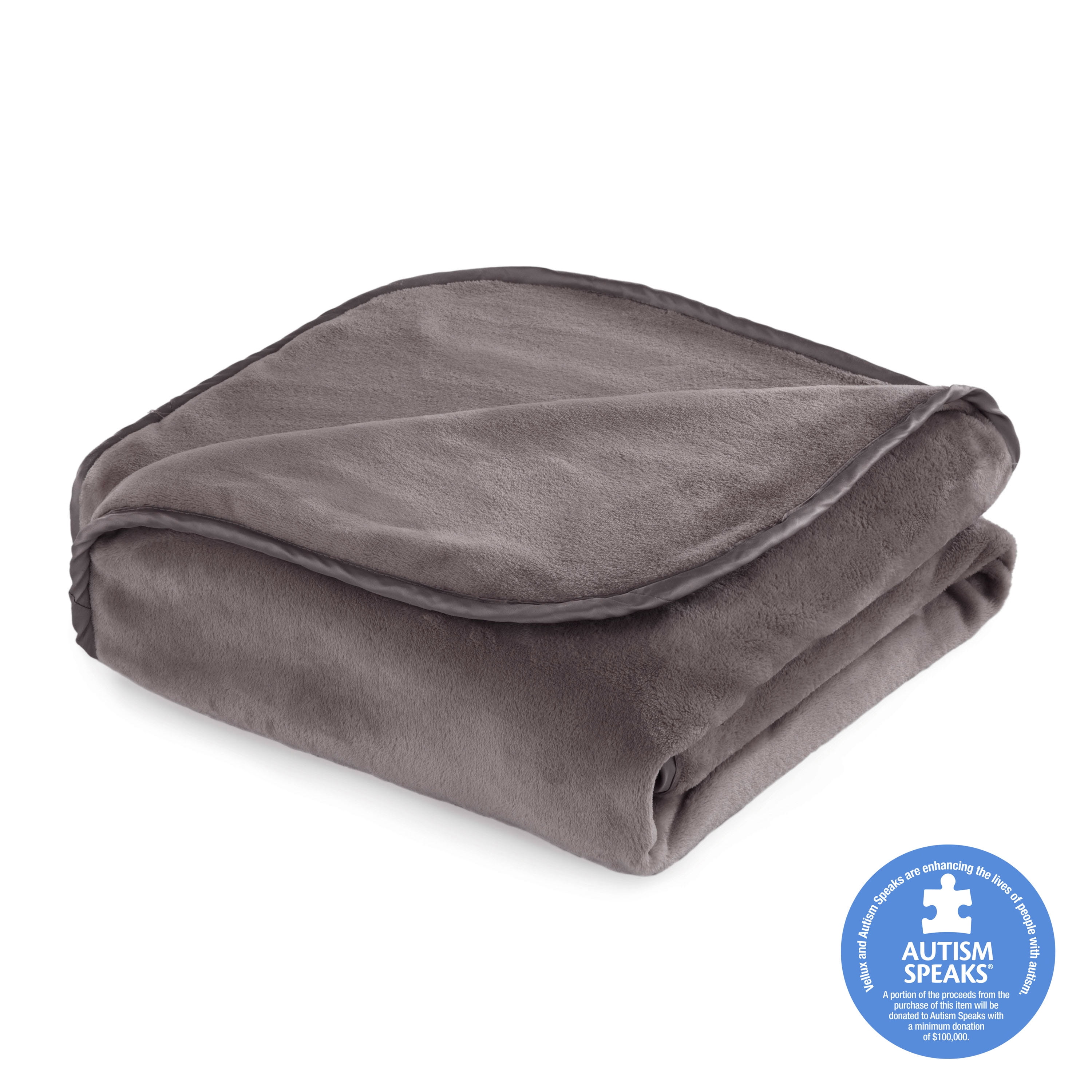 The Vellux Heavy Weight 25 Pound Weighted Charcoal Gray Throw