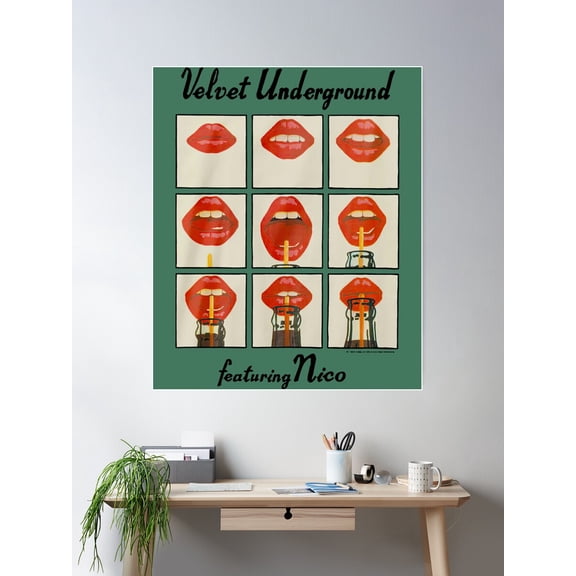 The-Velvet-Underground-Featuring-Nico Poster Wall Art, Modern Wall Decor For Living Room Bedroom, 8x12 UNFRAMED