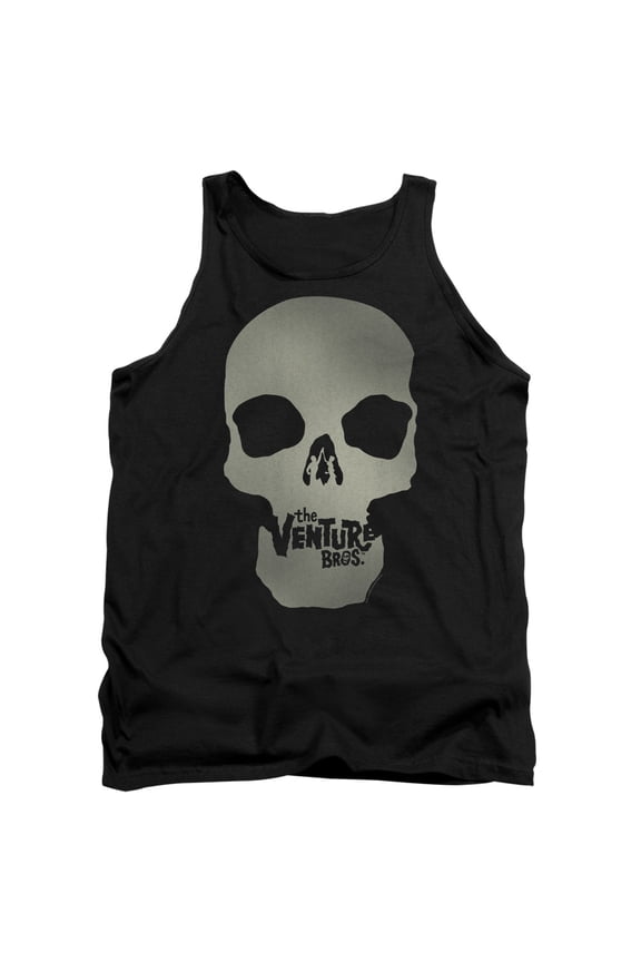 The Venture Bros Skull Logo Adult Tank Top Black