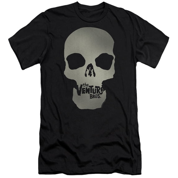 The Venture Bros Skull Logo HBO S/S Adult 30/1 T-Shirt Black