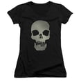 thumbnail image 1 of The Venture Bros Skull Logo Junior Women's T-Shirt V-Neck Black, 1 of 1