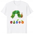 thumbnail image 1 of The Very Hungry Caterpillar Cartoon Printed Tshirt Summer Style Casual Fashion Couples Clothing Y2K Harajuku Unisex Tees, 1 of 10