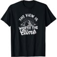 thumbnail image 1 of The View is Worth the Climb - Mountaineering T-Shirt, 1 of 3