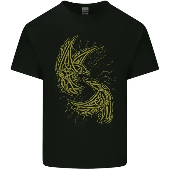 The Viking Raven Symbol Odin Ragnar Tribal Mens Womens T-Shirt