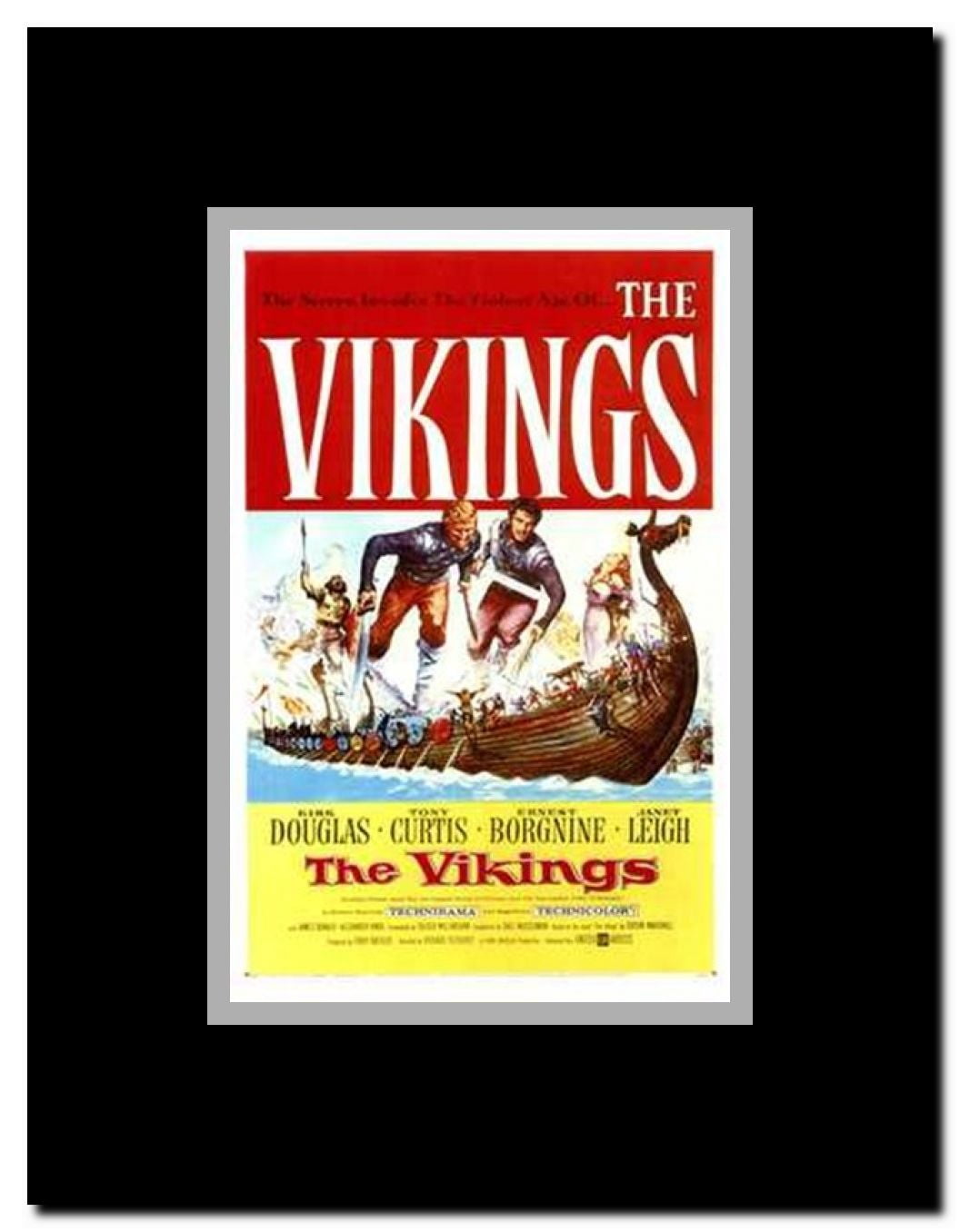 The Vikings Framed Movie Poster