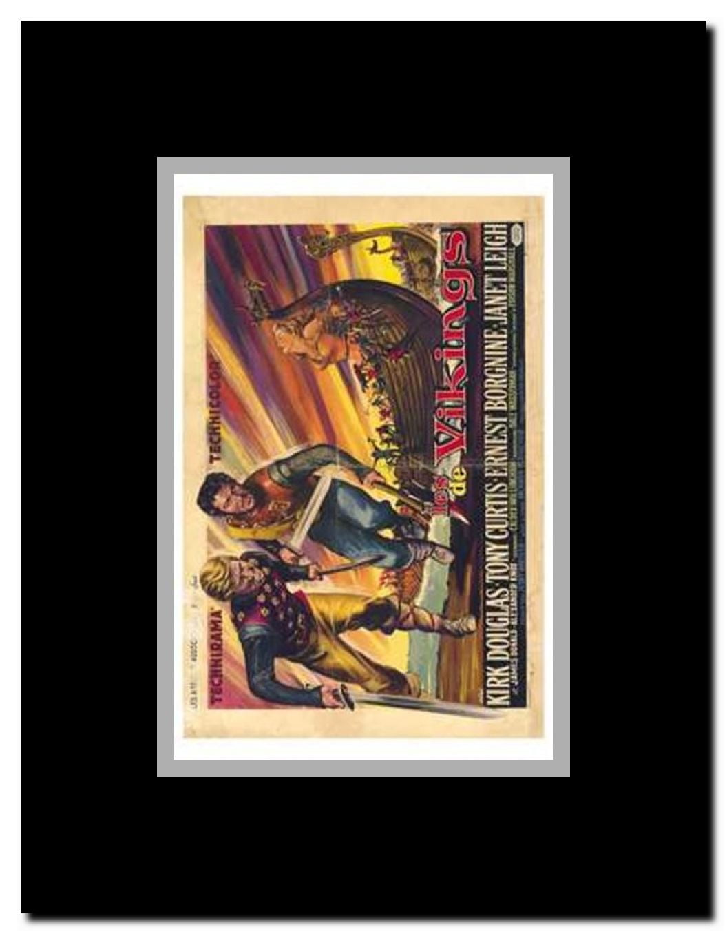 The Vikings Framed Movie Poster