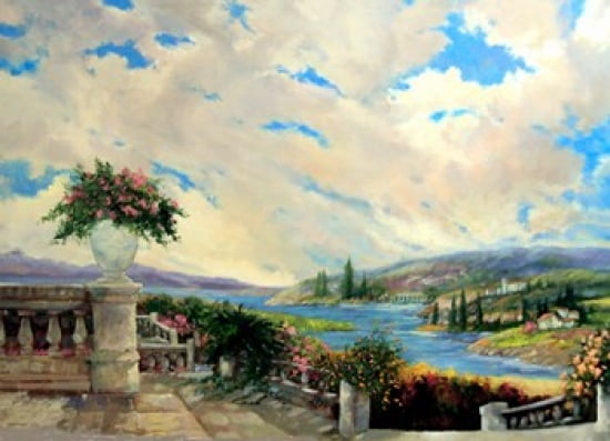The Villa Garden Canvas Art - Jamie Carter (27 x 20)