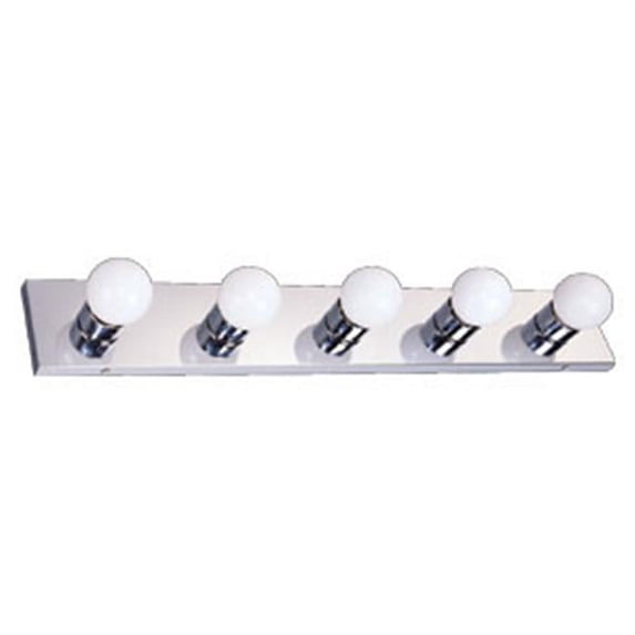 The Village 5-Light Vanity, Polished Chrome Finish