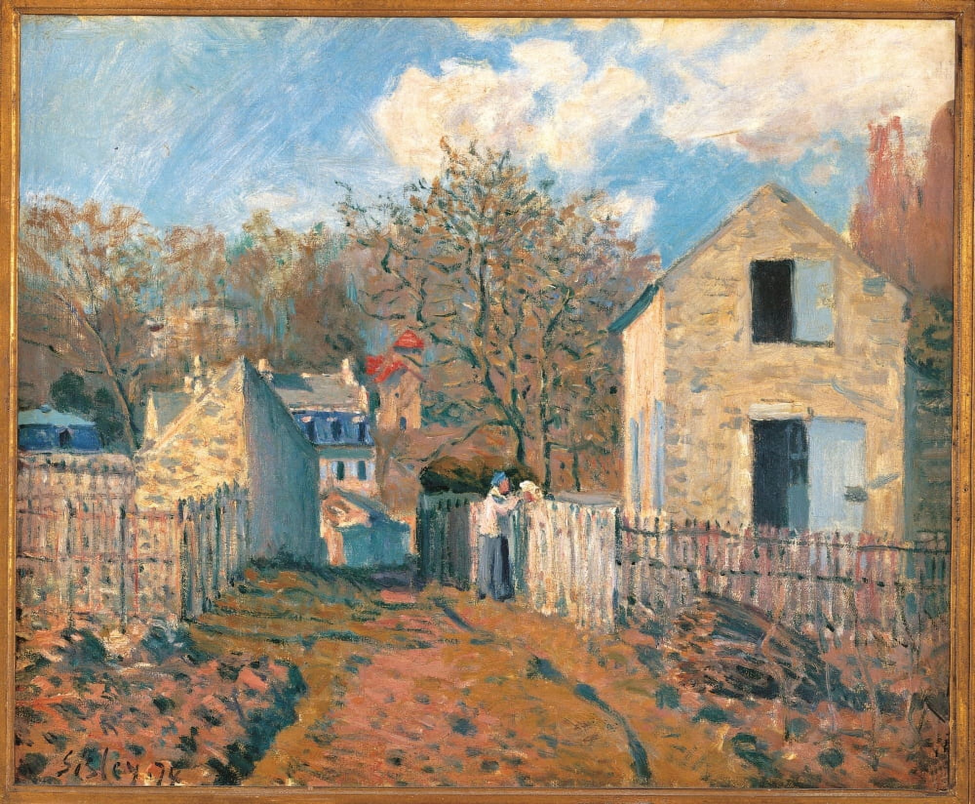 The Village Of Voisins (Yvelines) Canvas Art - (24 x 18)