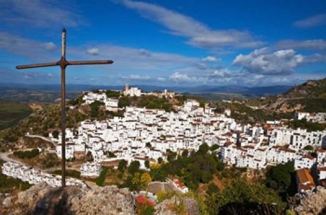 The Village of Casares Malaga Province Andalucia Spain Canvas Art - Panoramic Images (19 x 12)