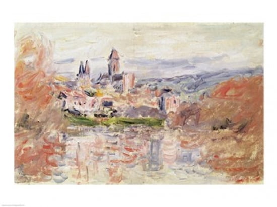 The Village of Vetheuil c1881 Canvas Art - Claude Monet (36 x 24)