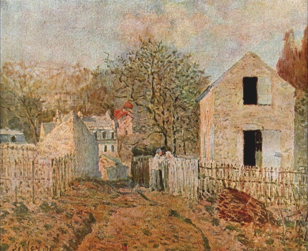 The Village of Voisins Canvas Art - Alfred Sisley (24 x 36)