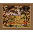 thumbnail image 1 of The Vineyards of Cagnes 24x20 Gold Ornate Wood Framed Canvas Art by Renoir, Pierre Auguste, 1 of 2