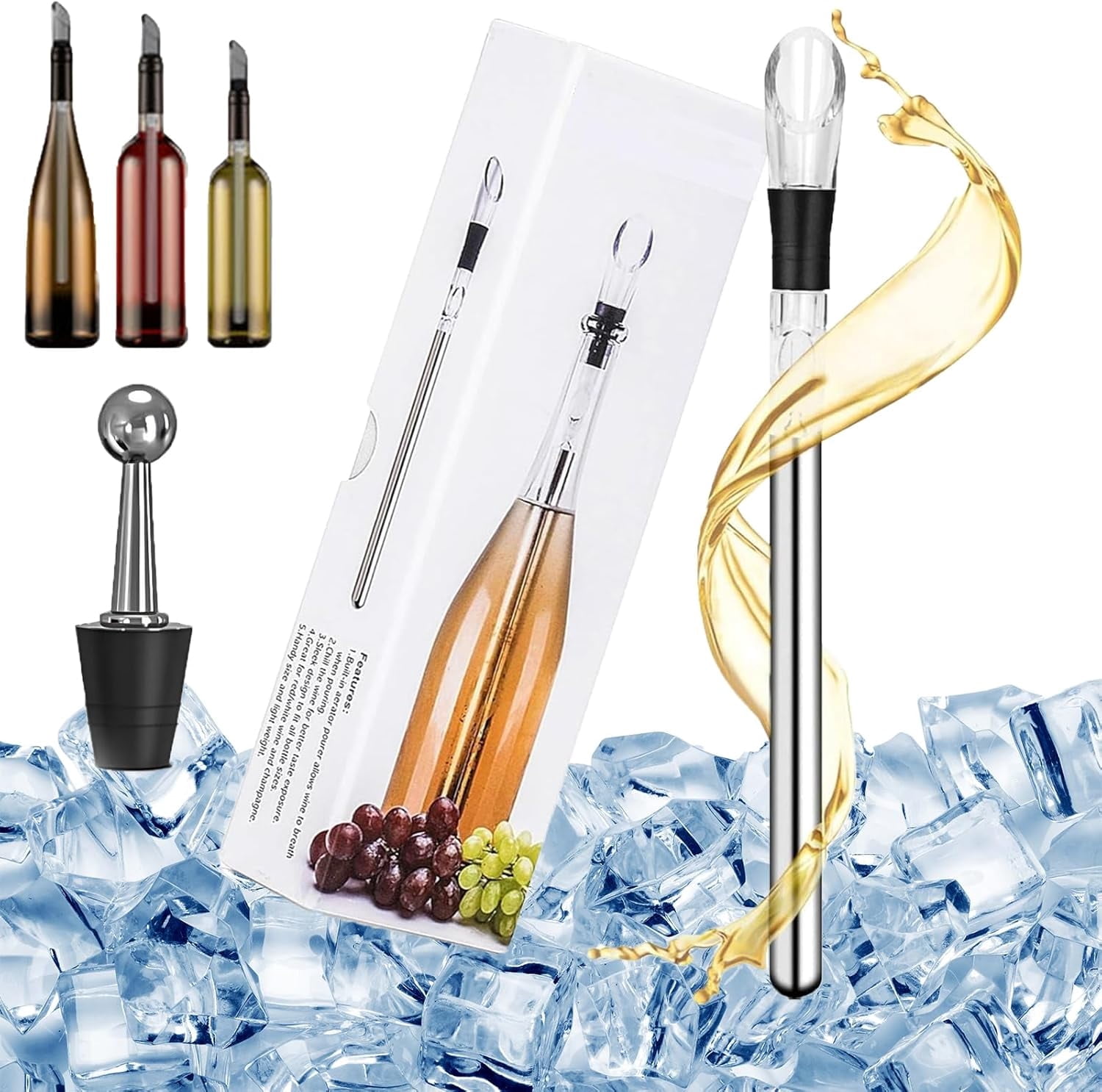 Wine Accessory Wine Cooling Stick, Wine Cooling Stick, Wine Chiller, Wine Cooler, Wine ...