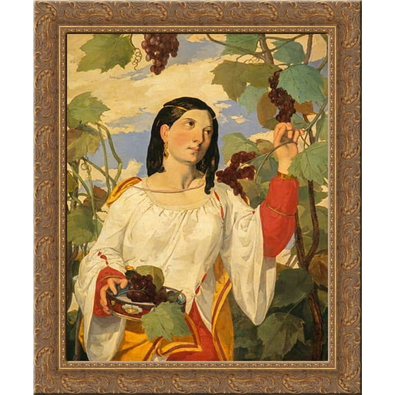 The Vintager 24x20 Gold Ornate Wood Framed Canvas Art by David Scott