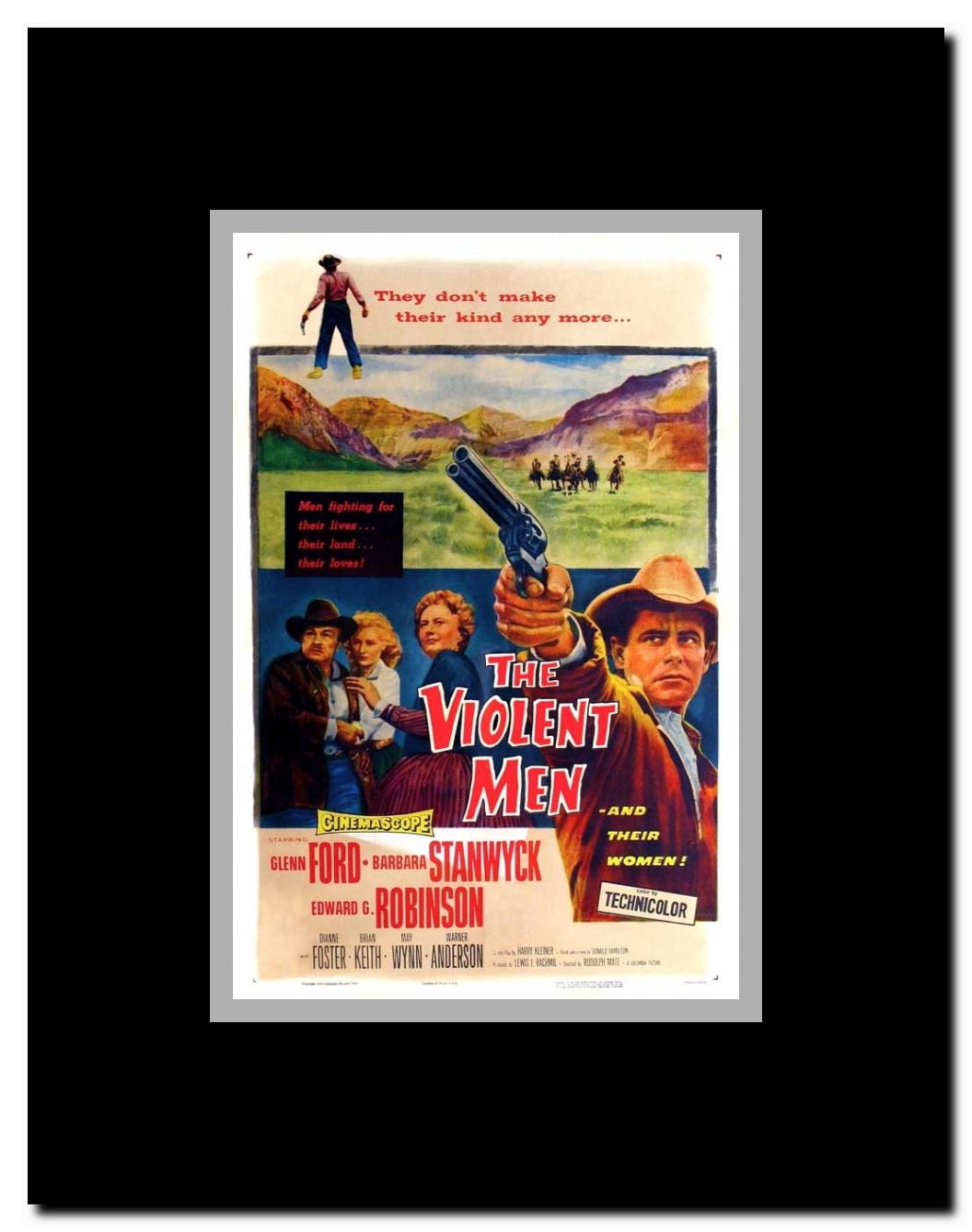 The Violent Men Framed Movie Poster