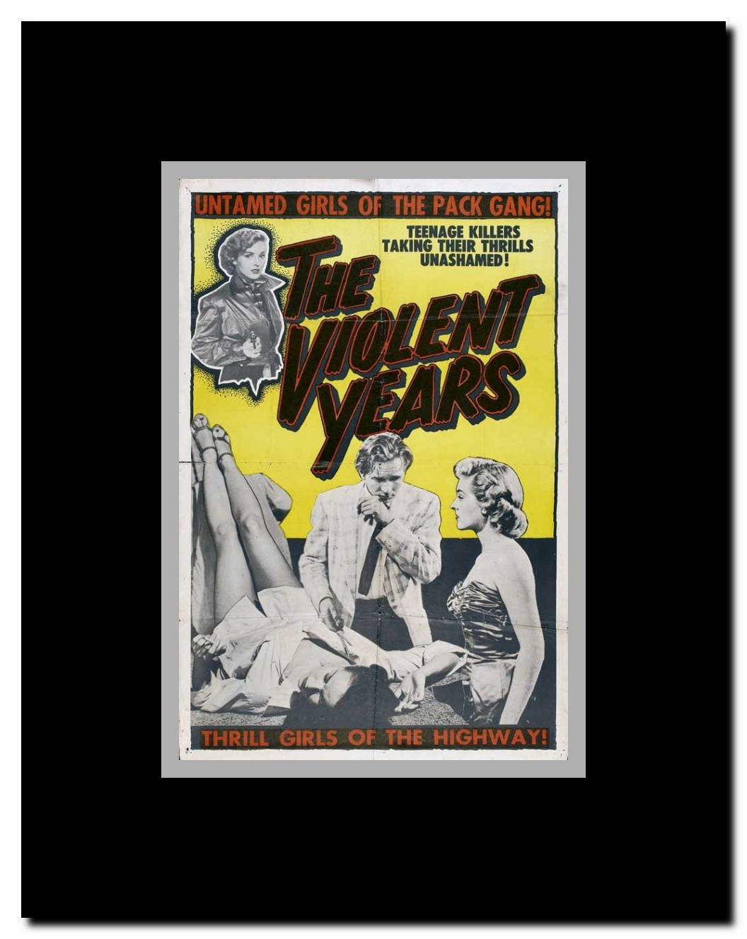 The Violent Years Framed Movie Poster