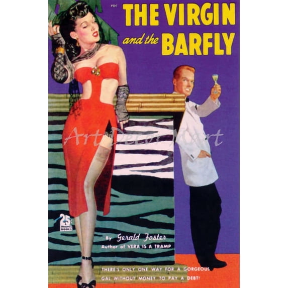 The Virgin And The Barfly - CANVAS OR FINE PRINT WALL ART