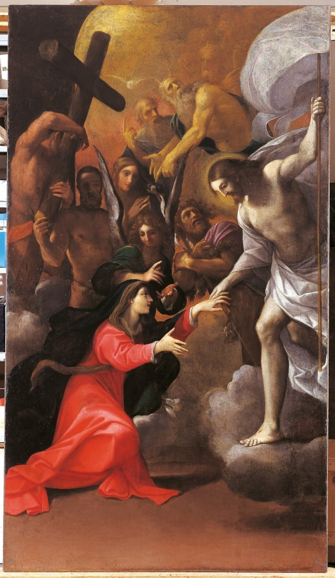The Virgin And The Release Of The Chosen From The Limbo Canvas Art - (24 x 36)