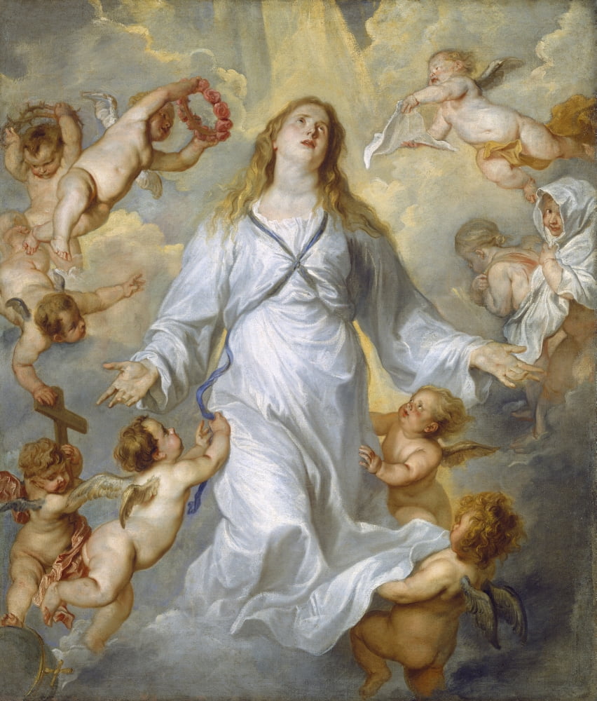 The Virgin As Intercessor Canvas Art - (24 x 36)