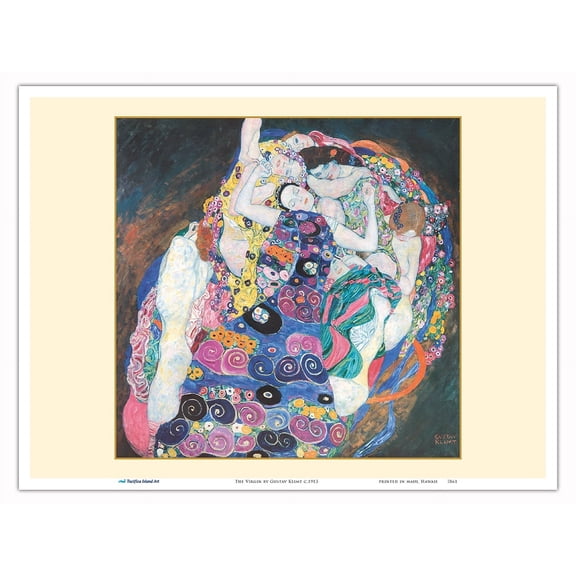 The Virgin - From an Original Color Painting by Gustav Klimt c.1913 - Master Art Print (Unframed) 9in x 12in