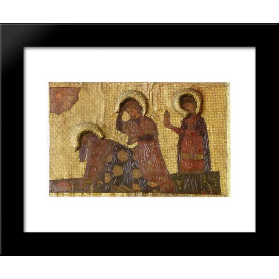The Virgin Holidays. Adoration of the Magi. Three kings. 20x24 Framed Art Print by Nicholas Roerich