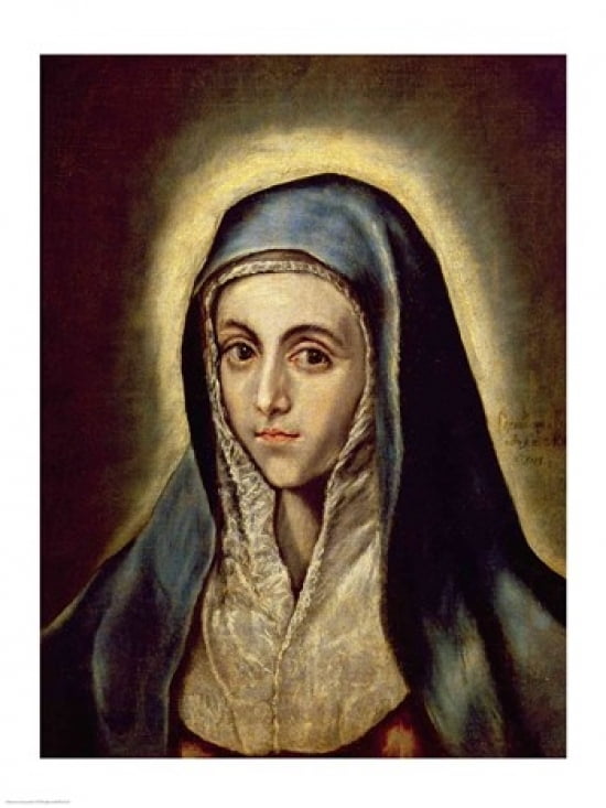 The Virgin Mary Canvas Art - El Greco (24 x 36)